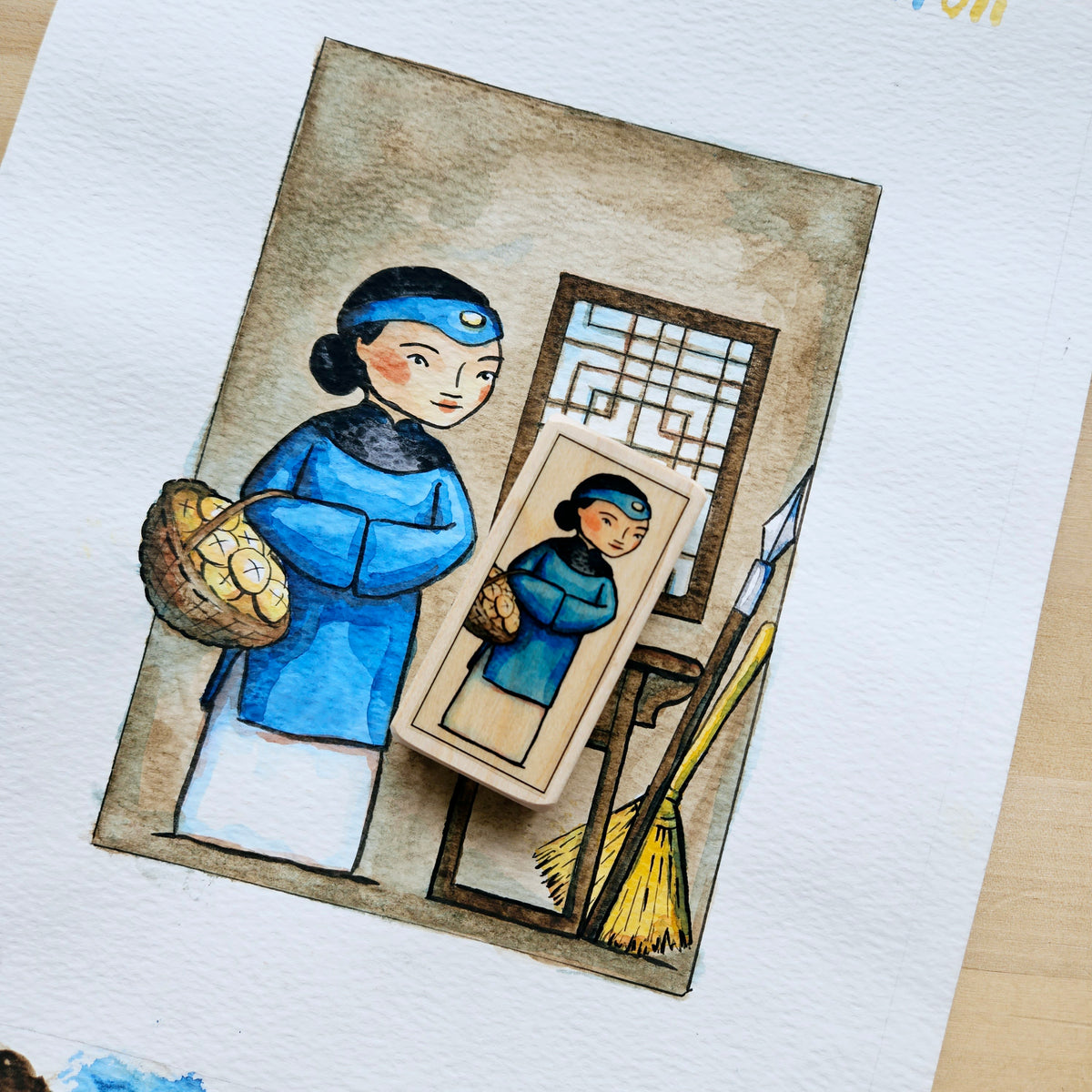 Martha Wang Luo Mande Patron Saint Block - Chinese martyr, adoptive mother