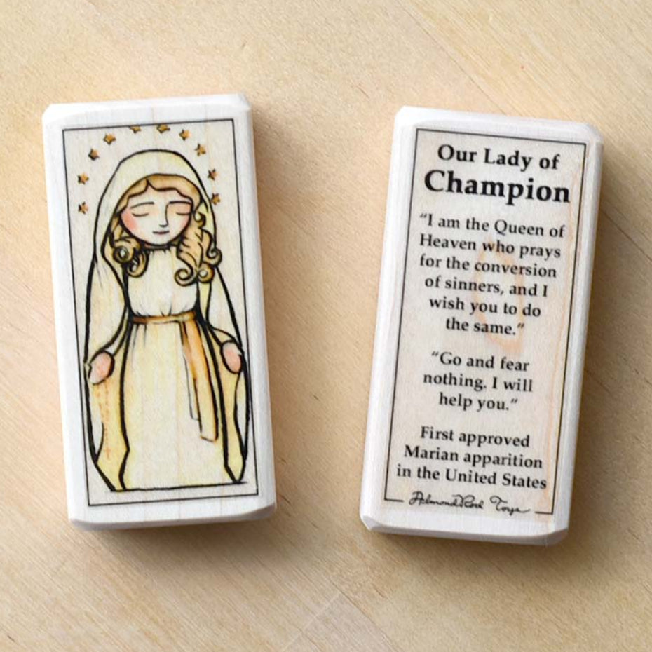 Our Lady of Champion Patron Saint Block
