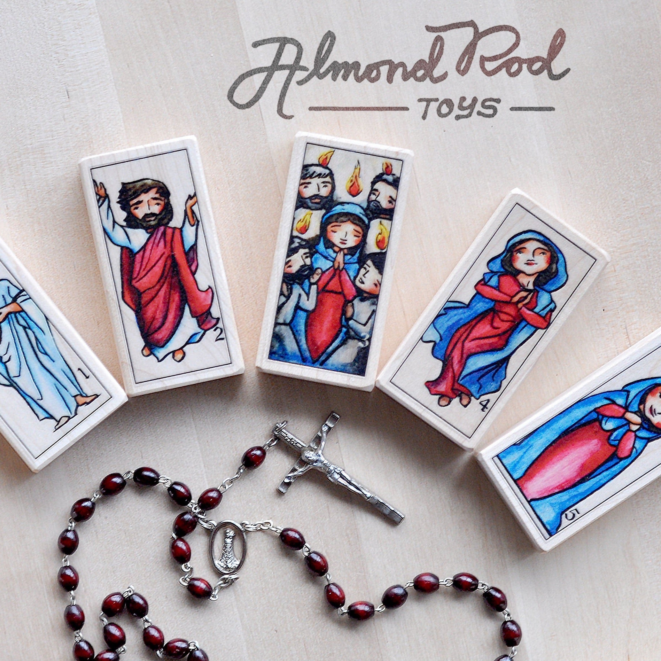Glorious, Joyful, Sorrowful, Luminous Mysteries // Rosary Prayer Block Set
