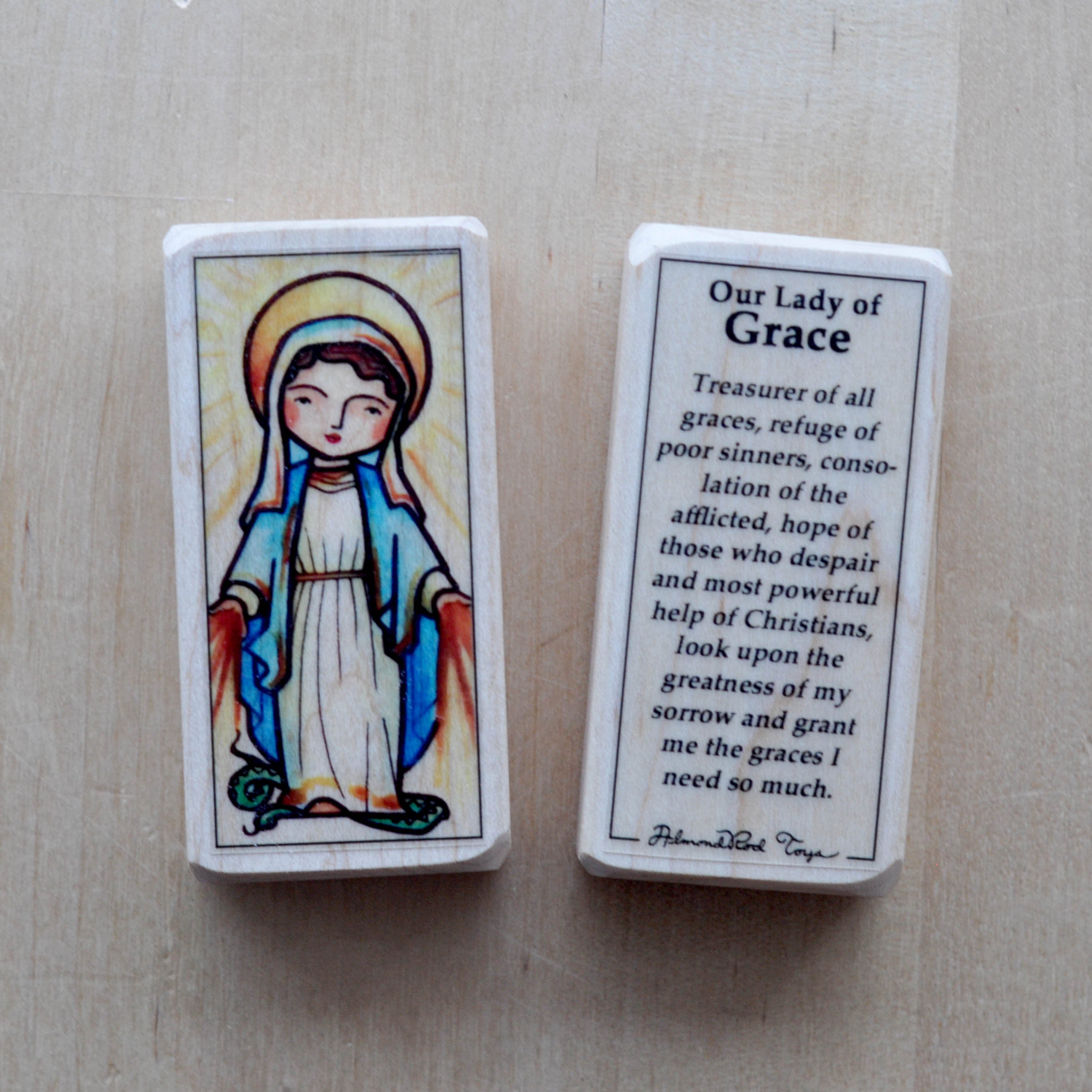 Our Lady of Grace // Patron Saint Block