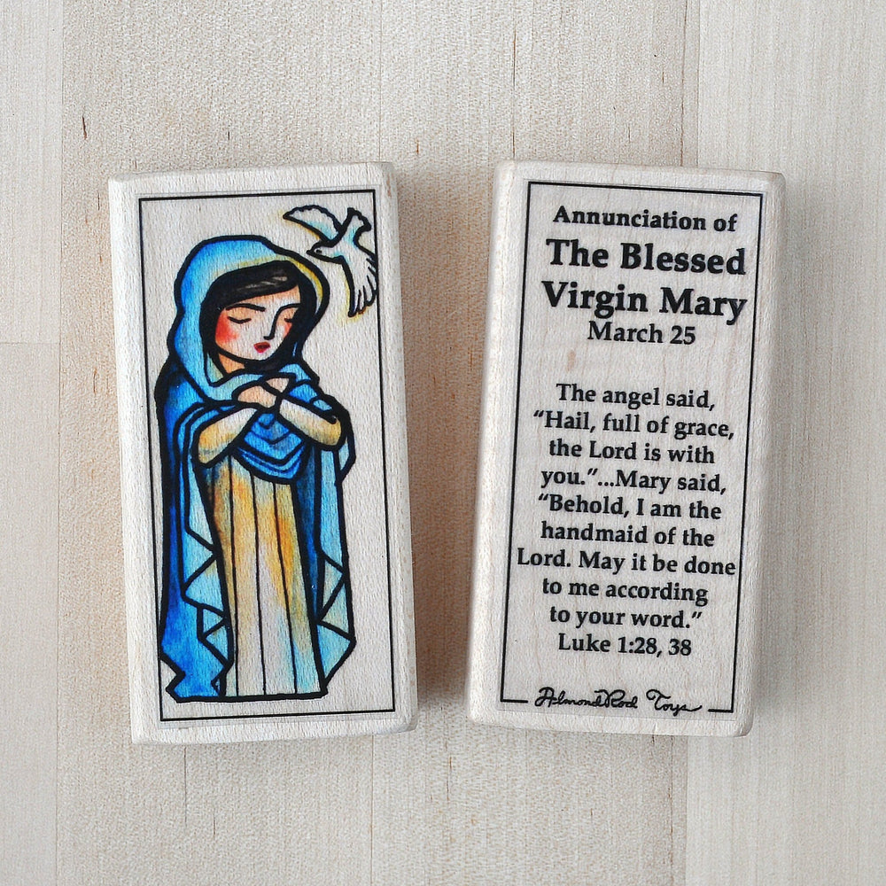 Mary of the Annunciation, Blessed Virgin Mary Patron Saint Block