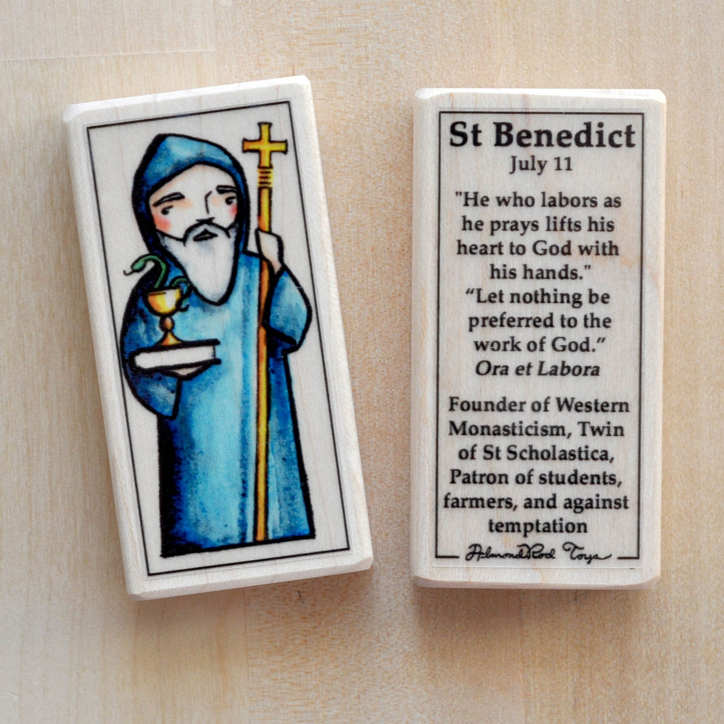 Benedict of Nursia // Patron Saint Block