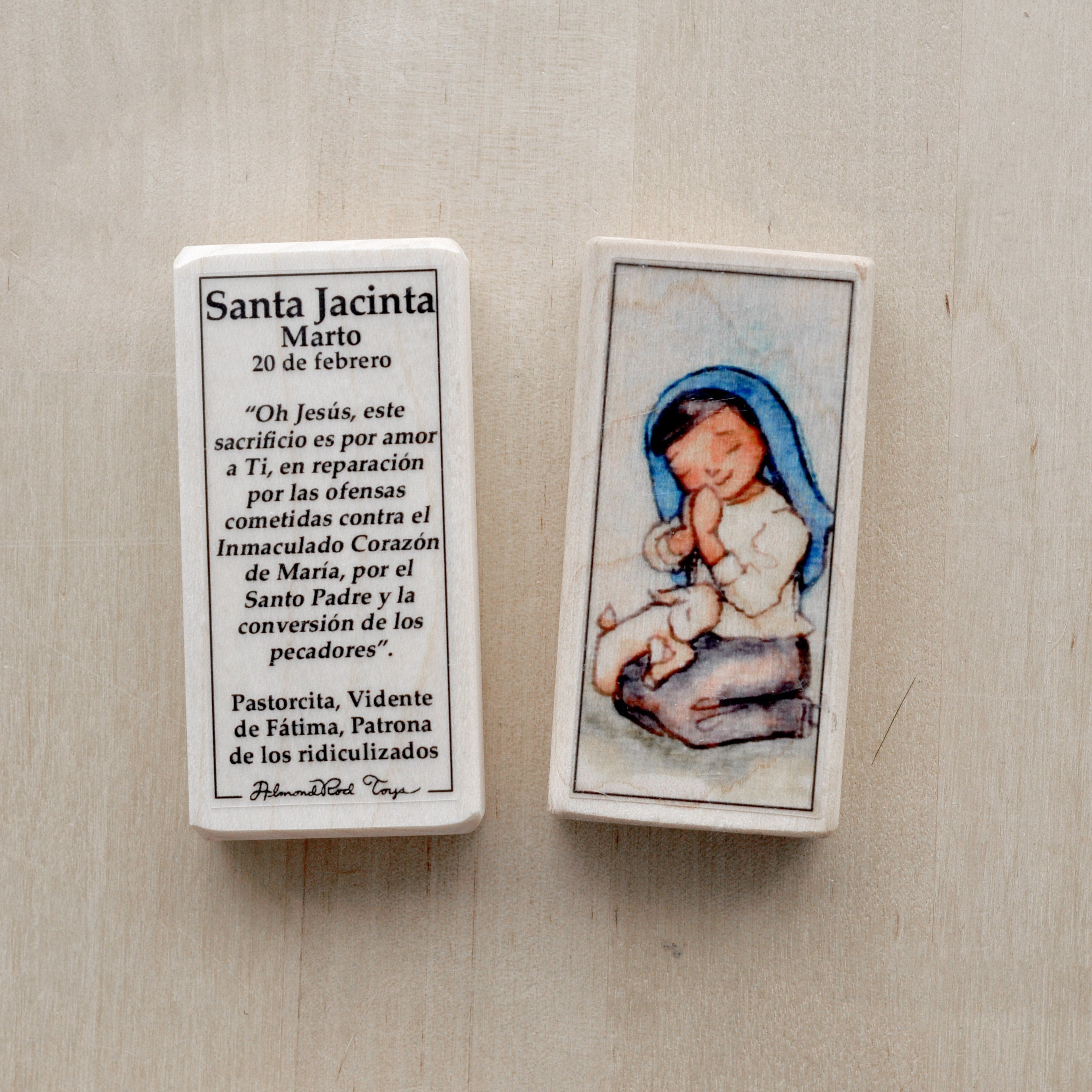 Jacinta - Spanish // Patron Saint block