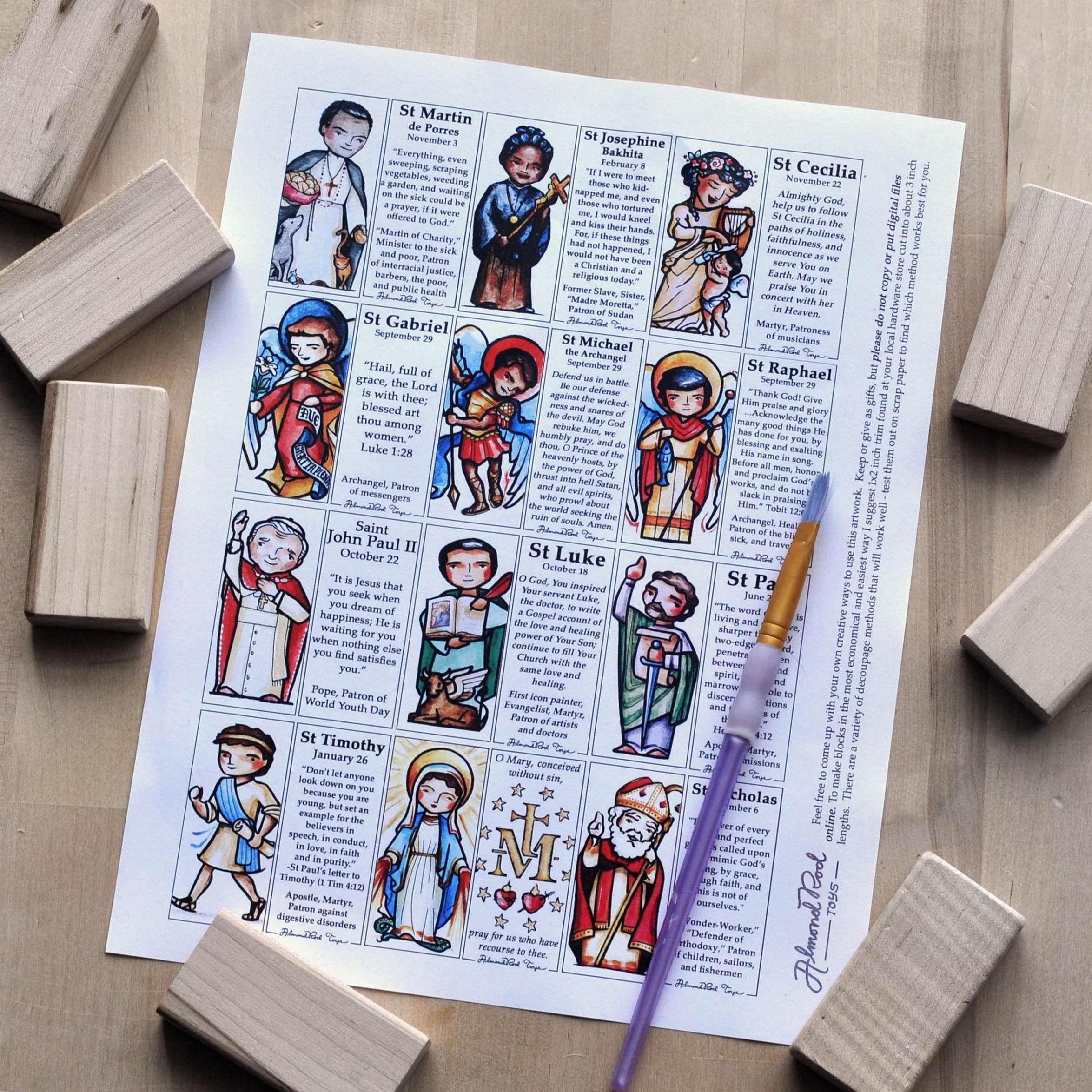 Saint Collection // Decoupage Craft Sheets