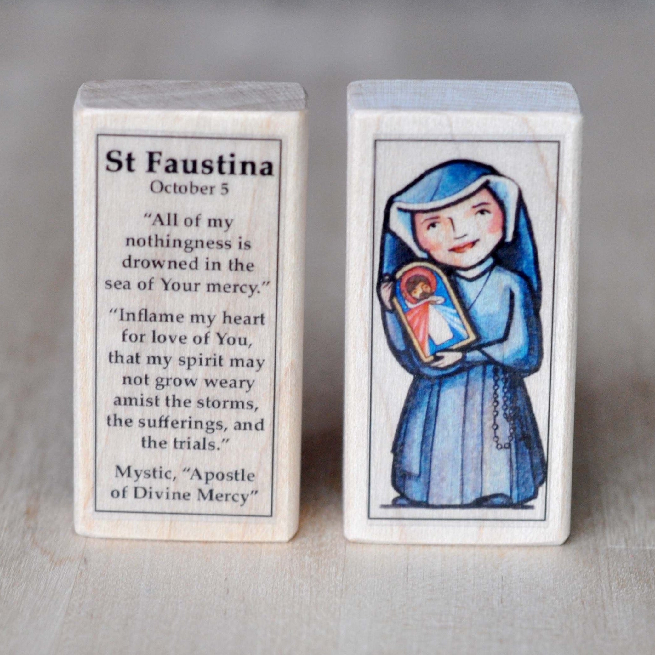 Faustina // Patron Saint Block