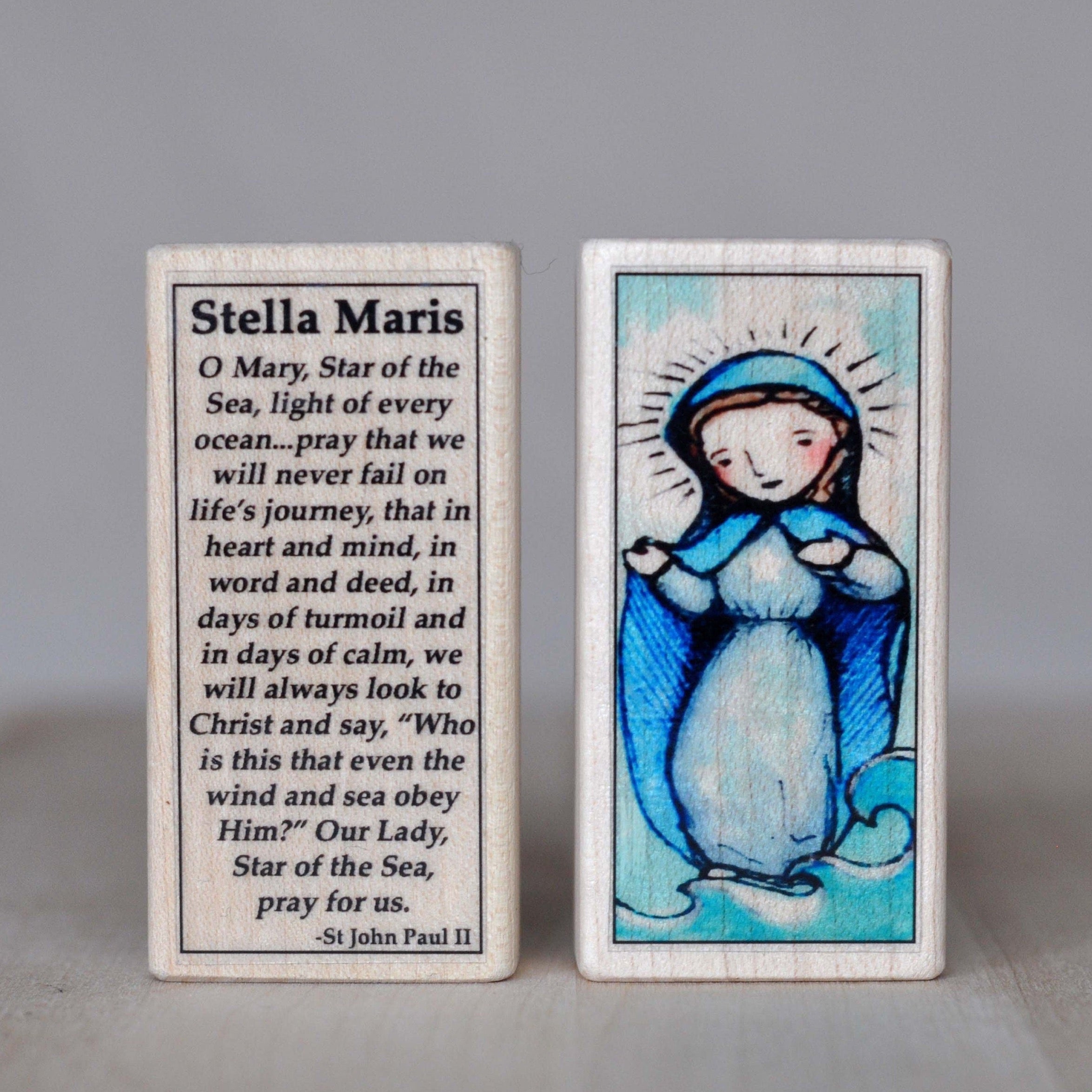 Our Lady Star of the Sea // Patron Saint Block