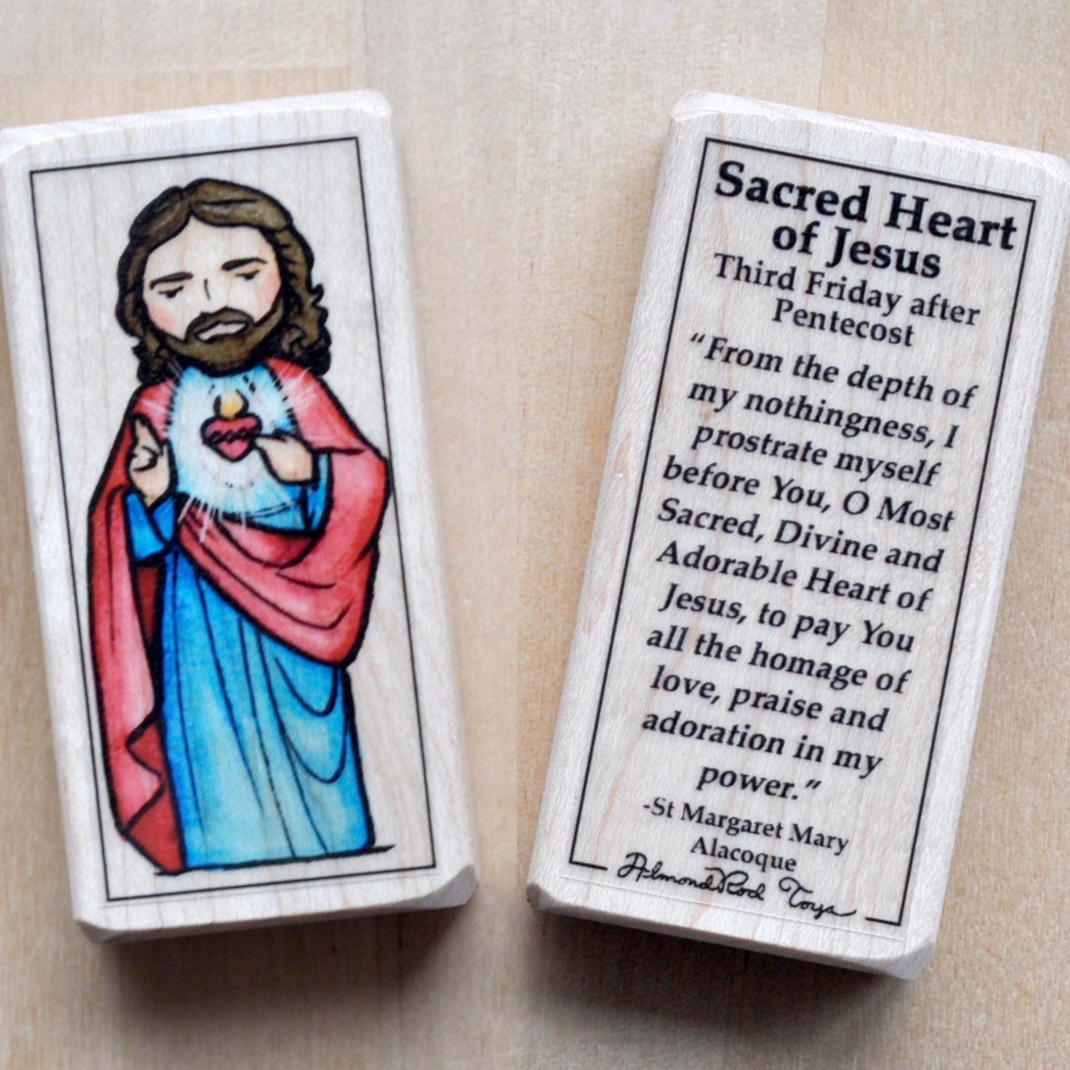 Jesus, Sacred Heart of Jesus // Patron Saint Block