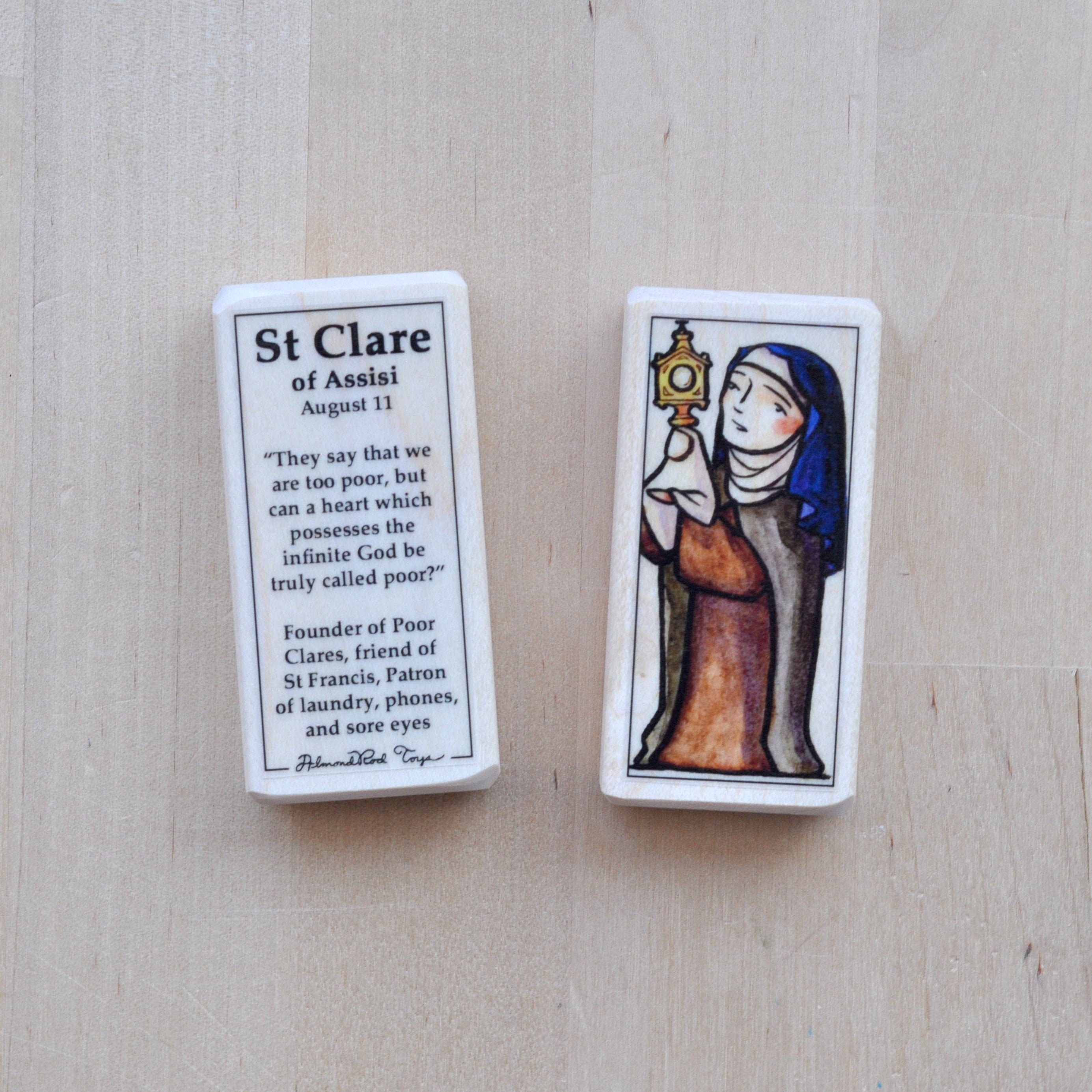 Clare of Assisi // Patron Saint Block