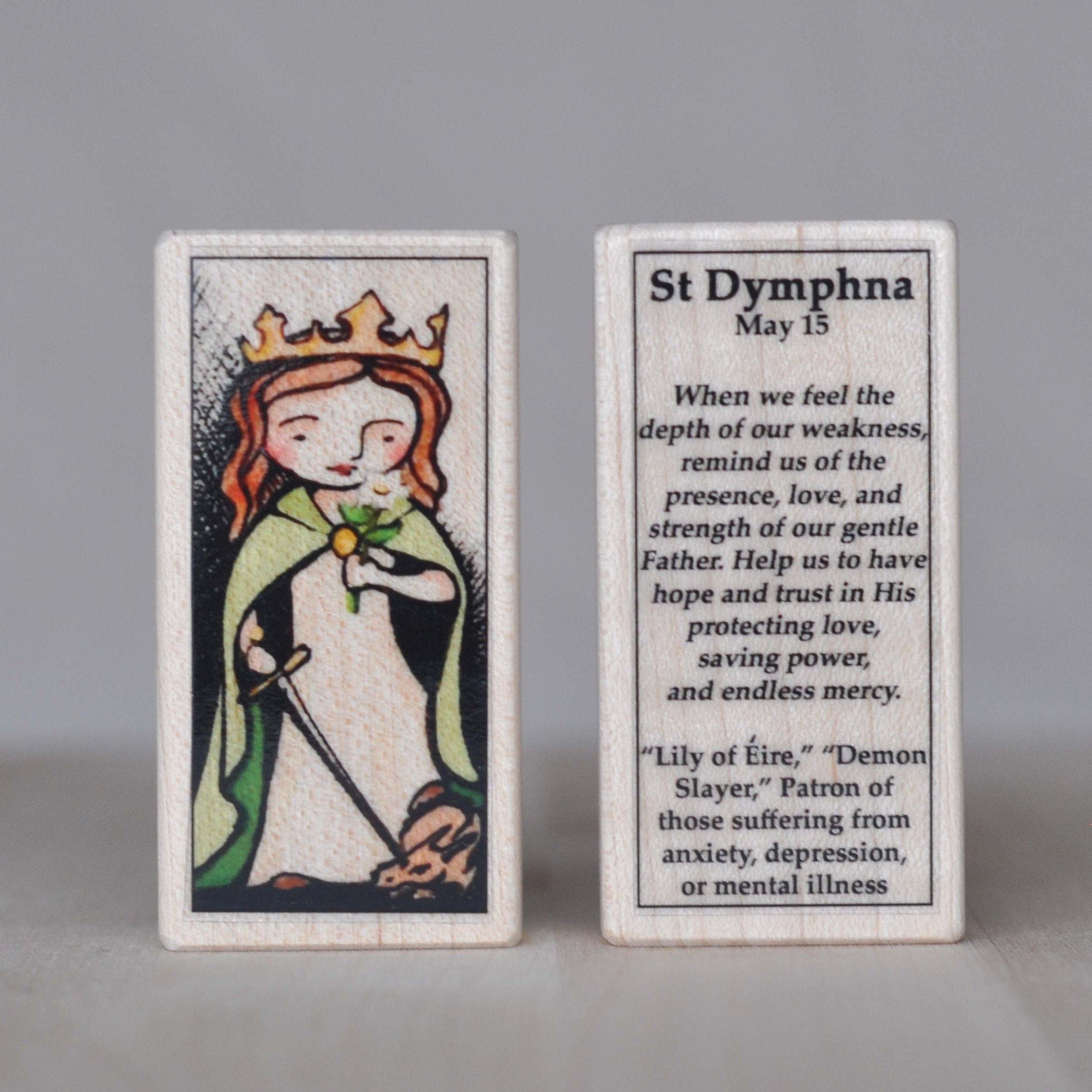 Dymphna // Patron Saint Block