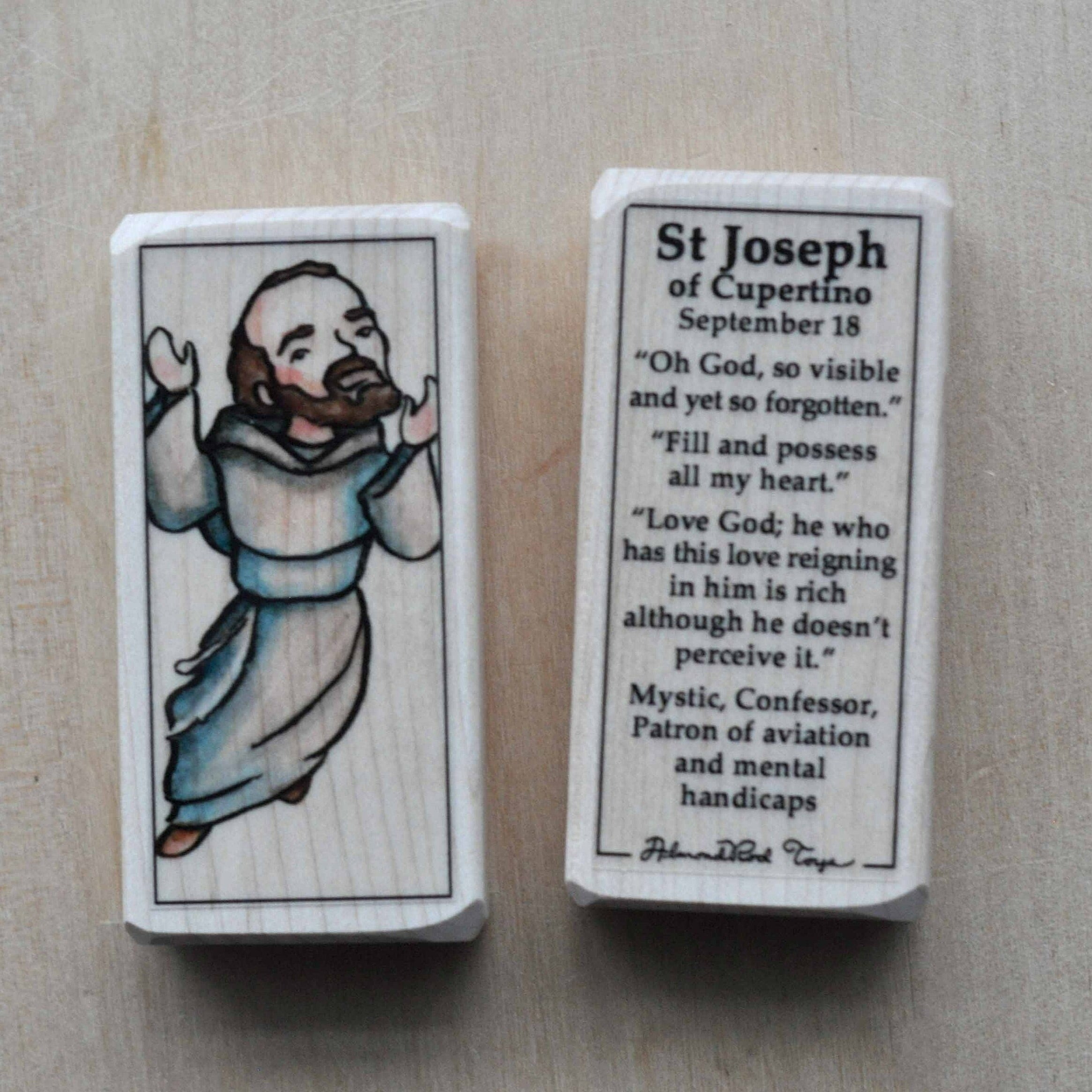 Joseph of Cupertino // Patron Saint Block